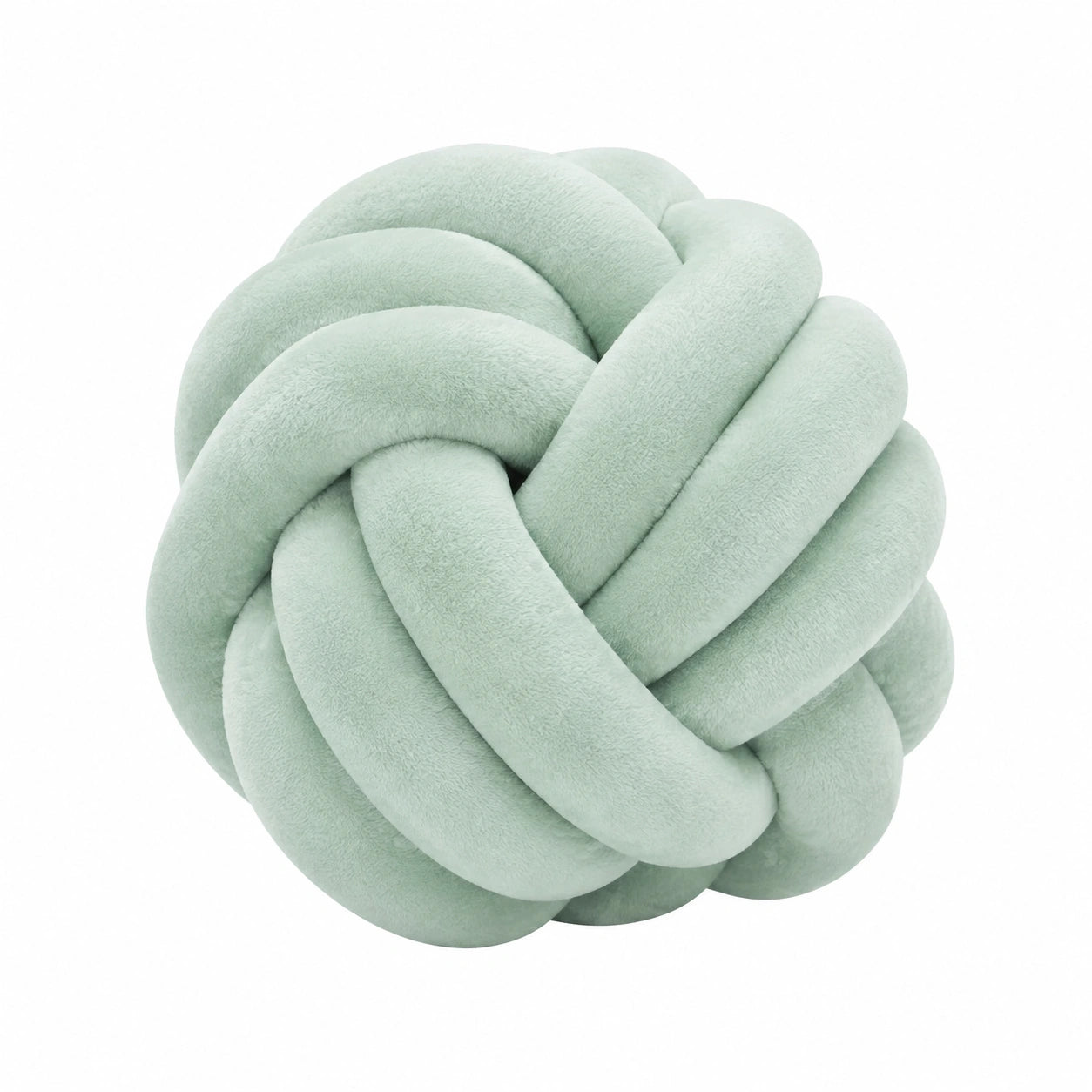 Knotenkissen 30 cm aus Polyester in Mintgrün als Dekokissen