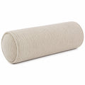 Nackenrolle 20 x 60 cm aus Cordstoff in Creme für Sofa und Bett