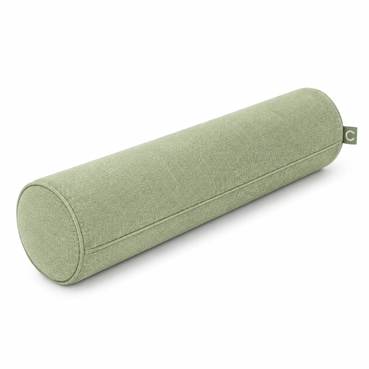 Nackenrolle 15 x 50 cm Stoff Hellgrün - zylindrisches Stützkissen